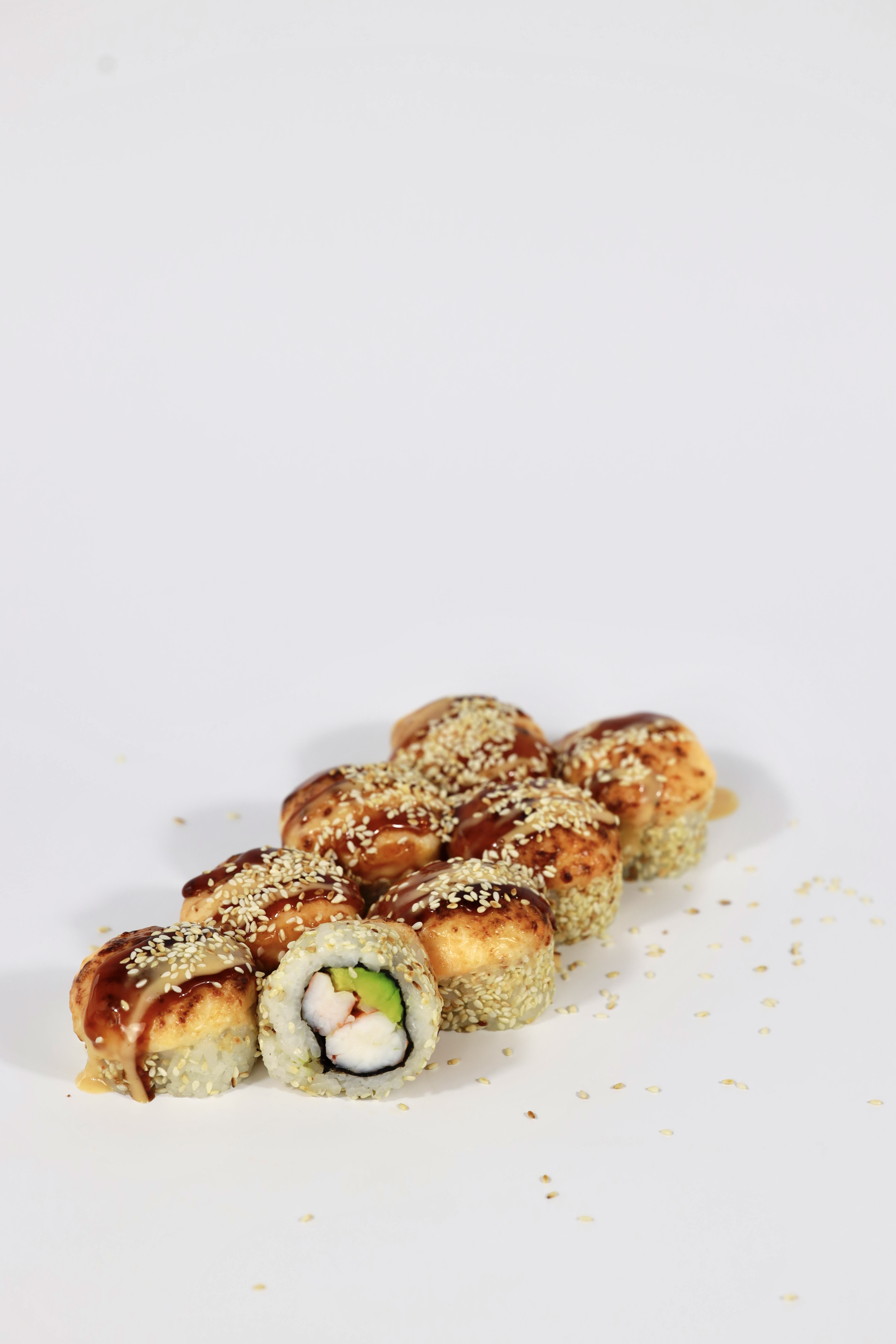 Baked Shrimp in Sesame (Запеченная креветка в кунжуте)